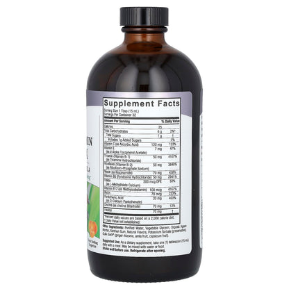 Nature's Answer Liquid Vitamin B-Complex – Energy & Nerve Support, Tangerine, 16oz