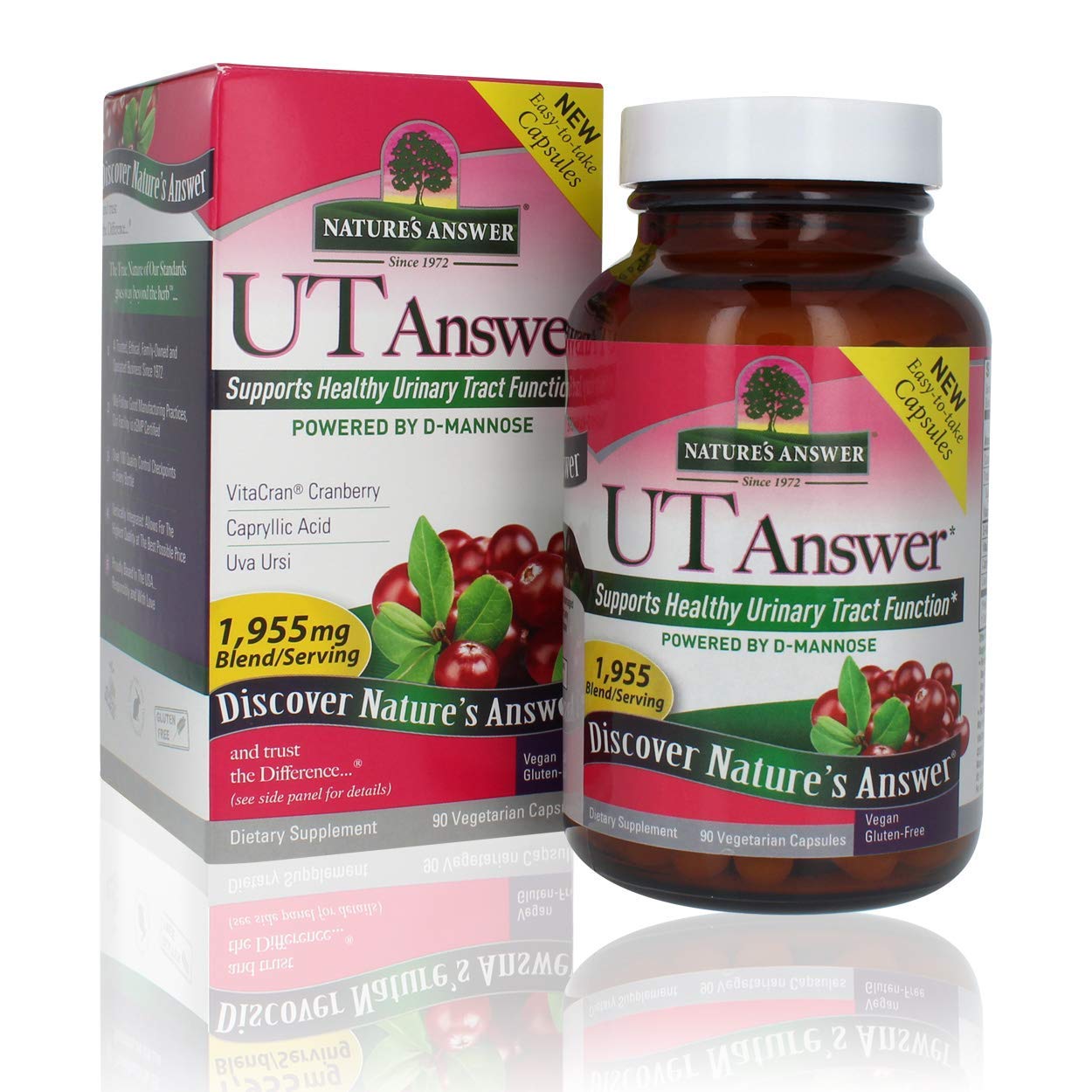 Nature's Answer UT Answer with D-Mannose 1955mg - 90-Count | Urinary Tract & Bladder Support