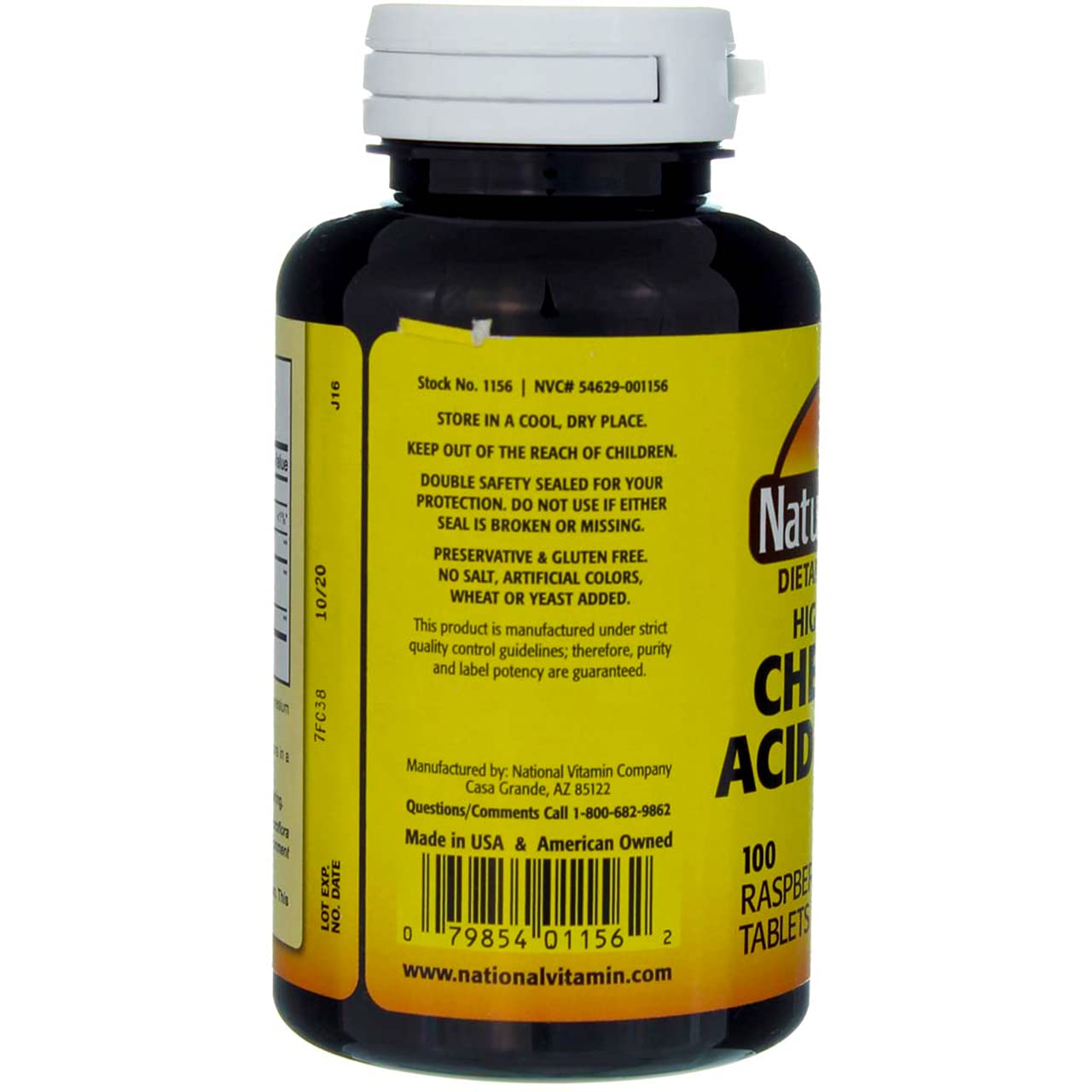 Nature's Blend Acidophilus Chewable Raspberry Flavor – 100 Tablets per Bottle, Pack of 2