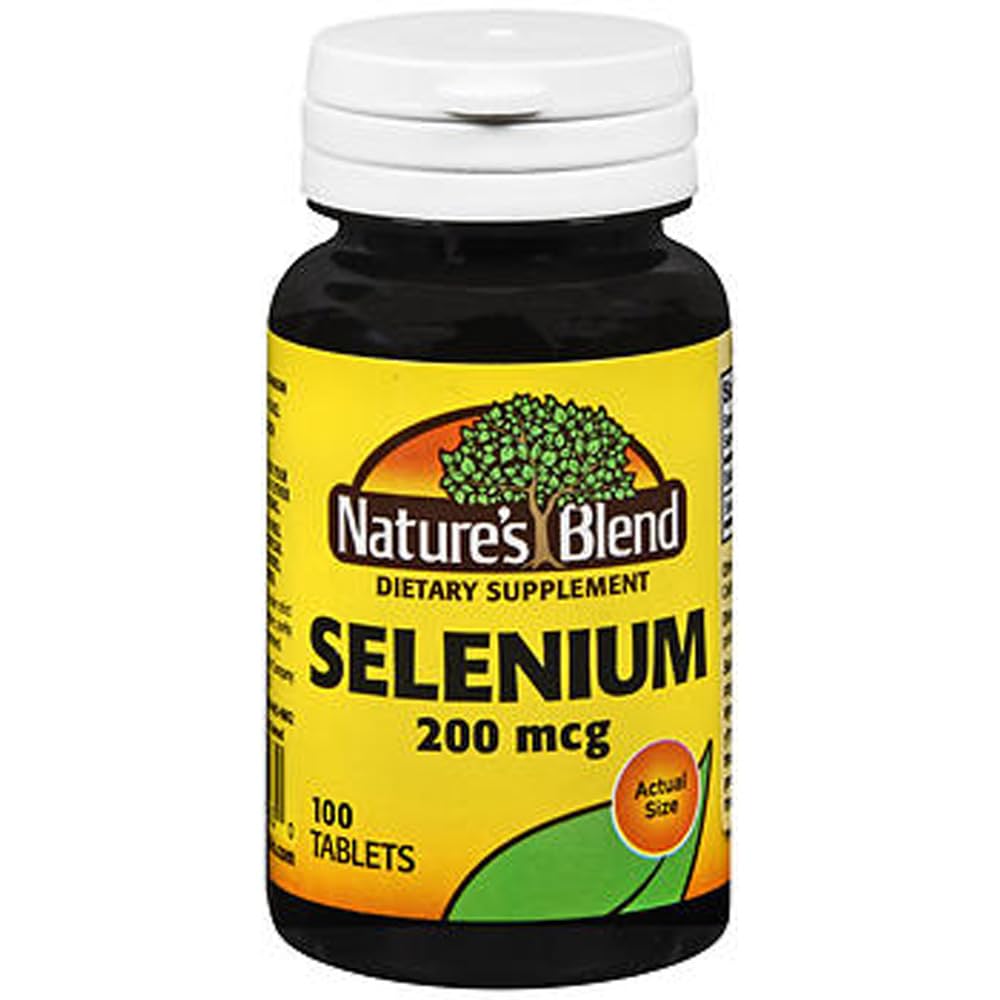 Nature's Blend Selenium 200 mcg - 100 Tablets | Selenium Supplement