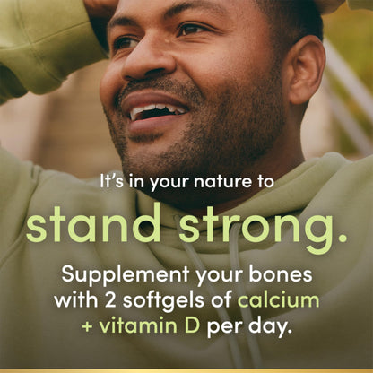 Nature's Bounty Absorbable Calcium 1200mg + Vitamin D3 1000IU – 200 Count | Gluten-Free
