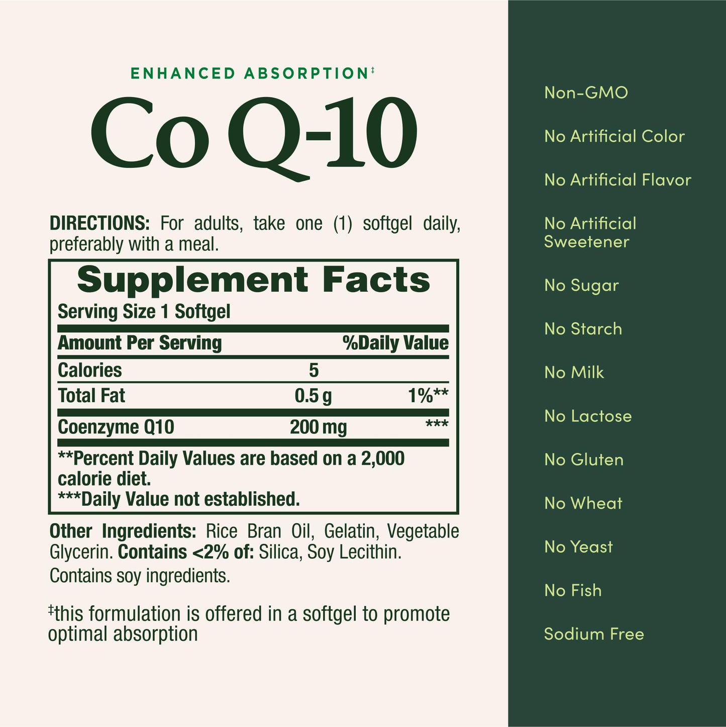 Nature’s Bounty CoQ10 200 mg Softgels – Twin Pack, 160 Rapid Release | Heart Health & Cellular Energy