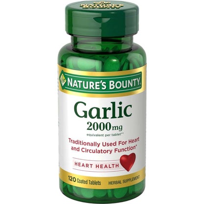 Nature's Bounty Garlic 2000mg Tablets - 120 ea (Pack of 3)