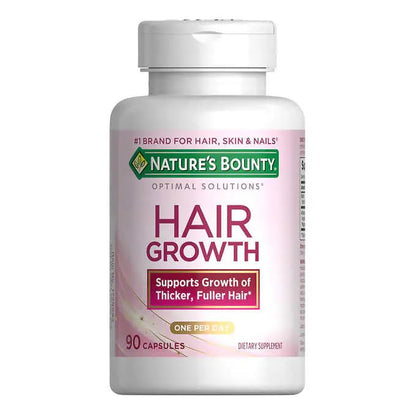 Nature's Bounty Hair Growth Supplement — 1 Per Day, Supports Thicker Hair (90 Capsules)