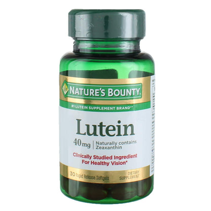 Nature's Bounty Lutein 40 mg Softgels - 30-Count, Pack of 4
