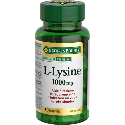 Nature's Bounty L-Lysine 1000 mg - 60 Tablets
