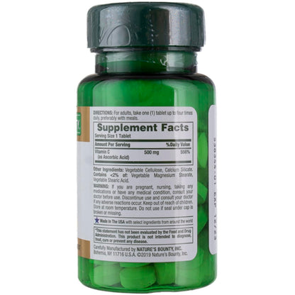 Nature's Bounty Vitamin C 500mg - 100 Tablets | Vitamin C Supplement | Health & Personal Care