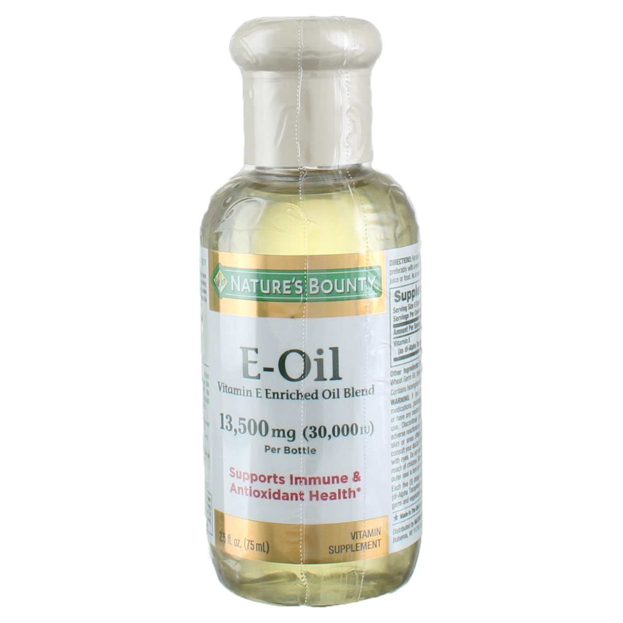 Nature's Bounty Vitamin E-Oil 30,000 IU – Topical or Oral, 2.5 oz (Pack of 3)