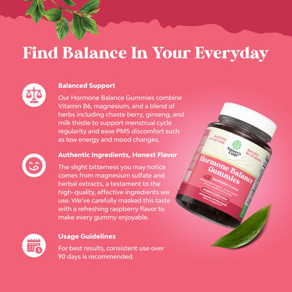 Natures Craft Hormone Balance Gummies for Women — PMS & Menopause Support (60 Chews)