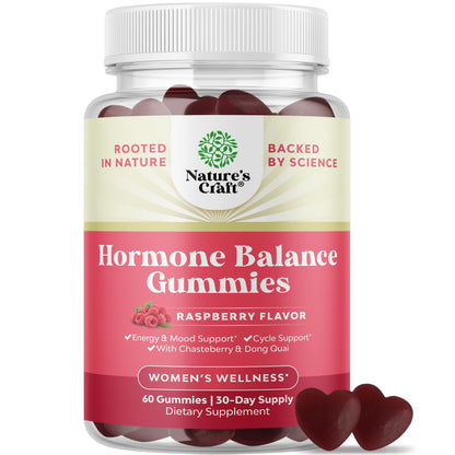 Natures Craft Hormone Balance Gummies for Women — PMS & Menopause Support (60 Chews)