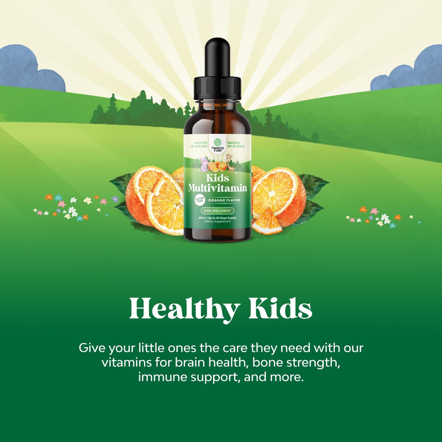 Natures Craft Liquid Multivitamin for Kids Immunity Support - 3 Pack