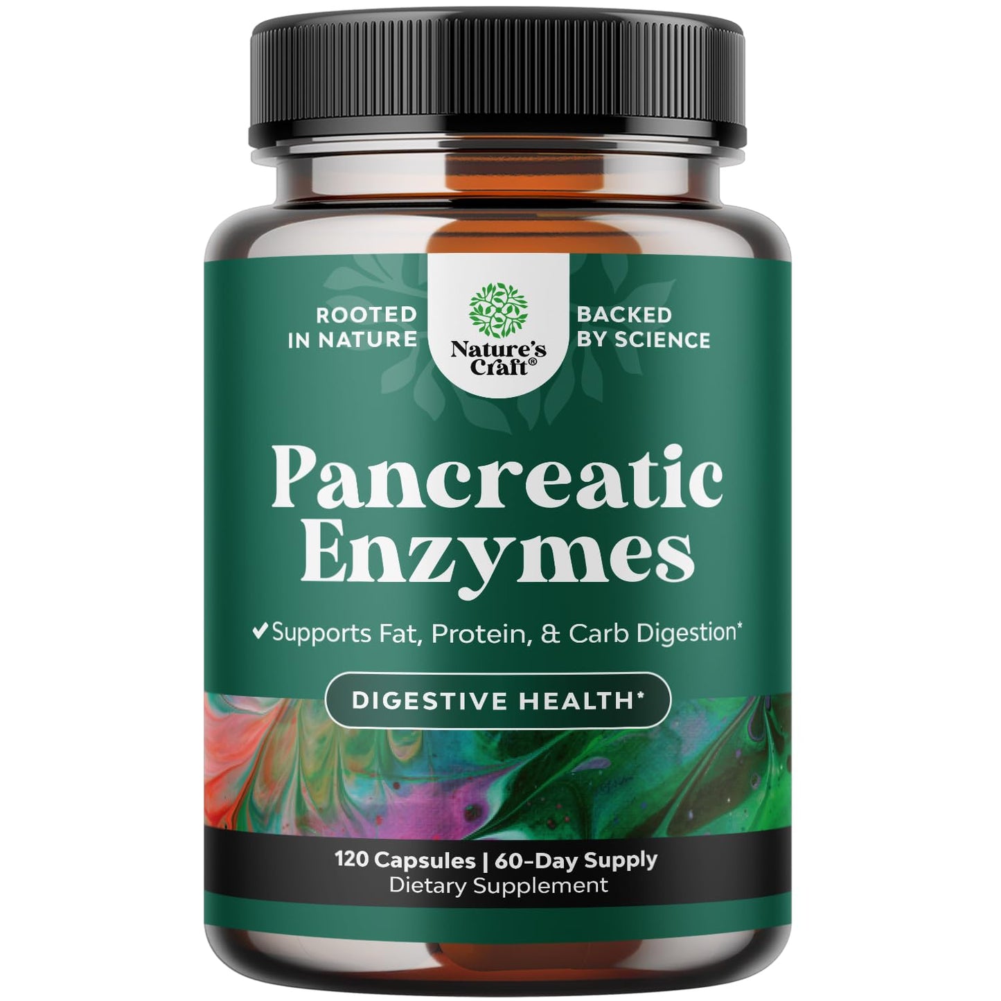 Natures Craft Pancreatin Digestive Enzymes – 120ct | Digestive Health