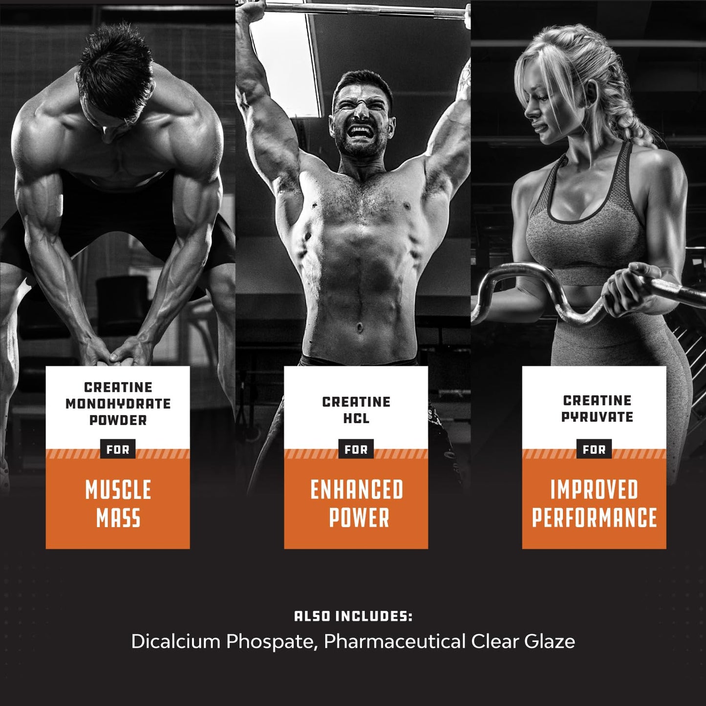 Natures Craft Tri-Phase Creatine Tablets – High Strength for Women & Men