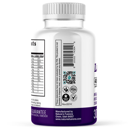 Nature's Fusions LupuEase Lupus Relief Multivitamin – 30 Day Supply with Omega-3 & Turmeric Curcumin