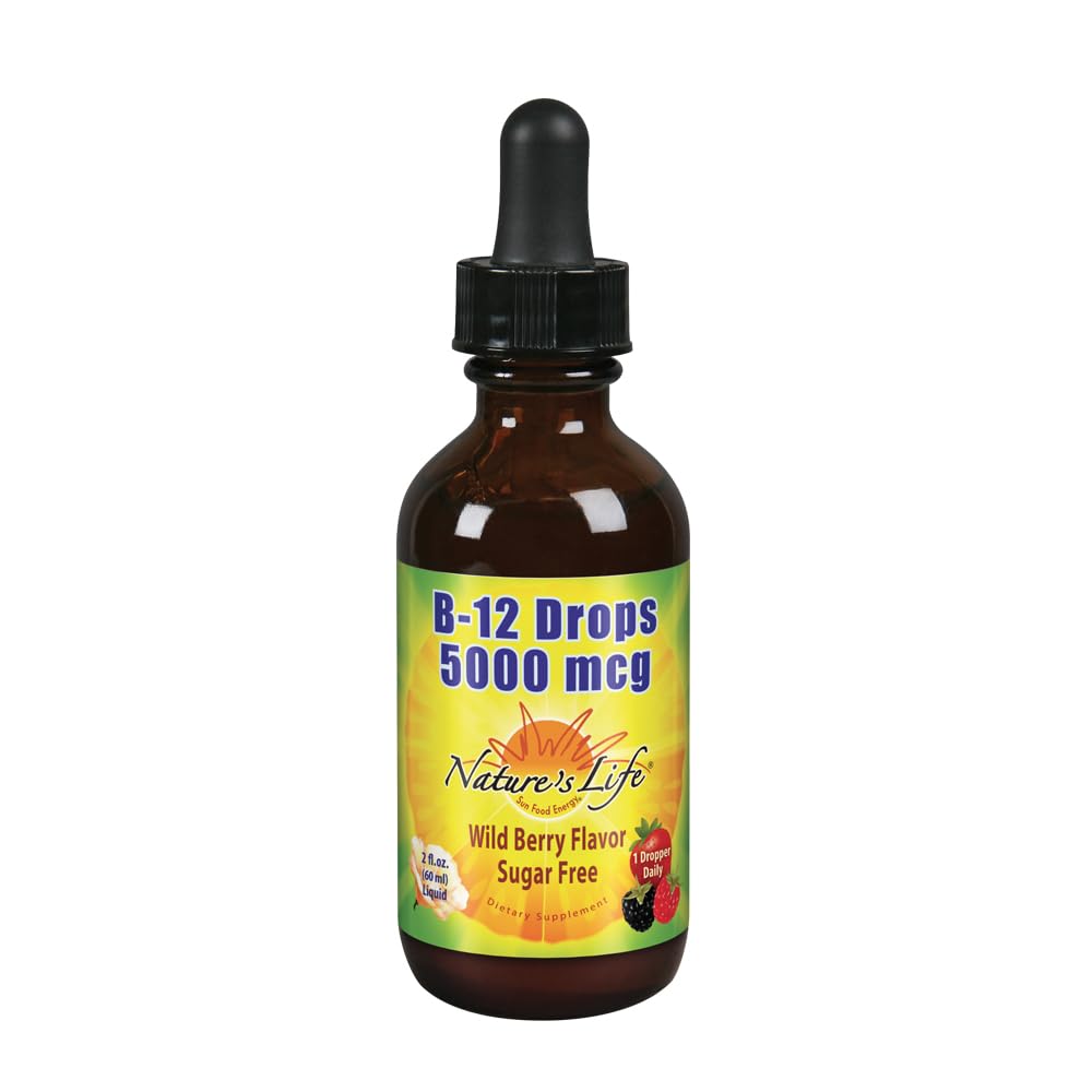 Nature's Life B-12 Drops — Methylcobalamin 4 oz | 5,000 mcg per Serving