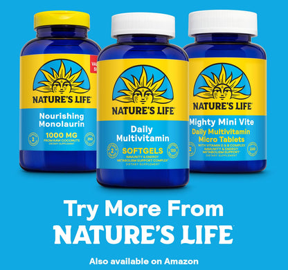 Nature's Life Daily Multivitamin for Men and Women - Iron Included | 60 Servings, 120 Softgels