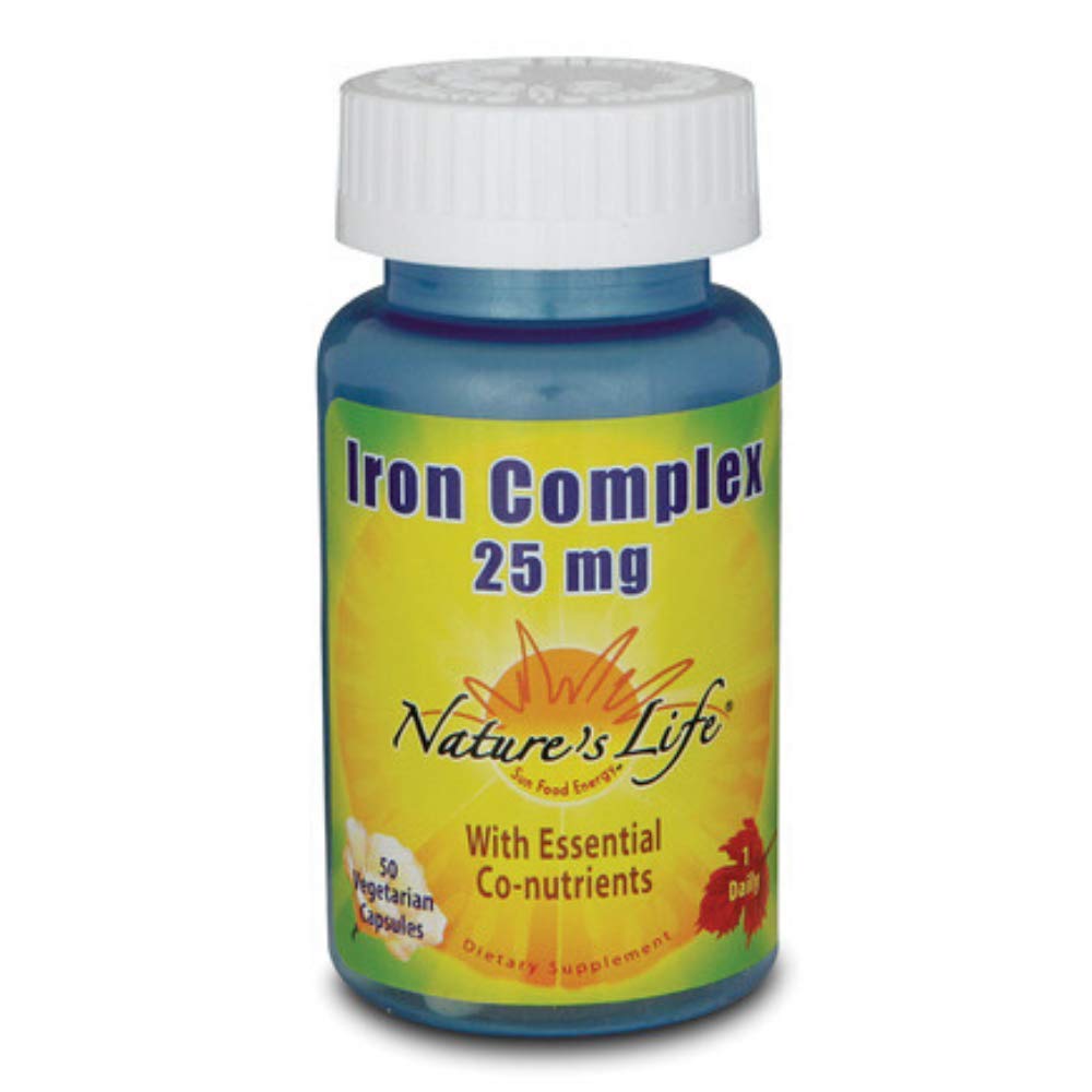 Nature's Life Iron Complex | 50 ct – Iron Supplement for Energy & Oxygen Transport