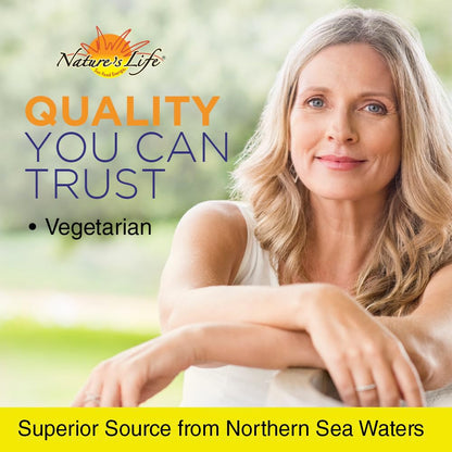 Nature's Life Marine Magnesium 500mg | Digestive Support & Regularity | 100 Vegetarian Caps