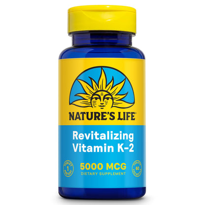 Nature's Life Vitamin K2 MK4 - High Potency 5000 mcg, 60 Servings