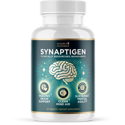 Nature's NutriWave Synaptigen - Probiotic + Inulin Daily Wellness (30 Tabs) - Made in USA