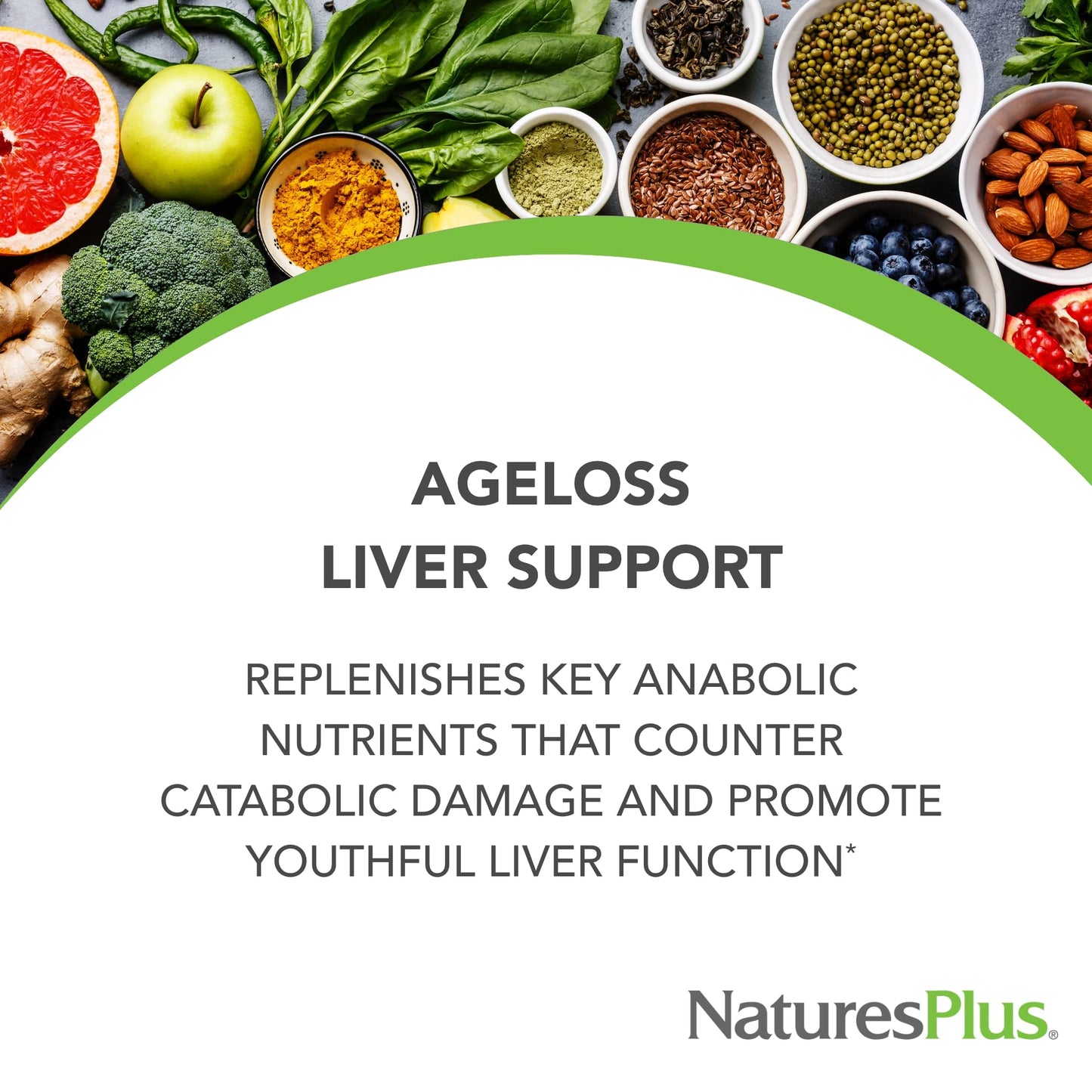 Natures Plus AgeLoss Liver Support - 90 Capsules | Artichoke, Milk Thistle & Choline