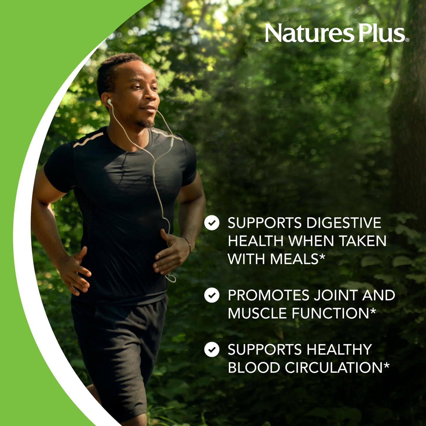 Natures Plus Bromelain 500 mg | Natural Proteolytic Supplement | 60 Vegetarian Tablets (60 Servings)