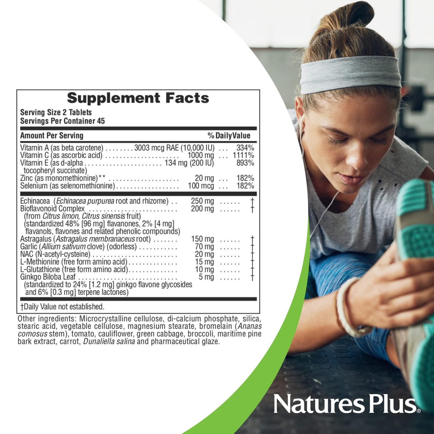 Natures Plus Commando 2000-90 Tablets | Antioxidant Protection & Immune Support