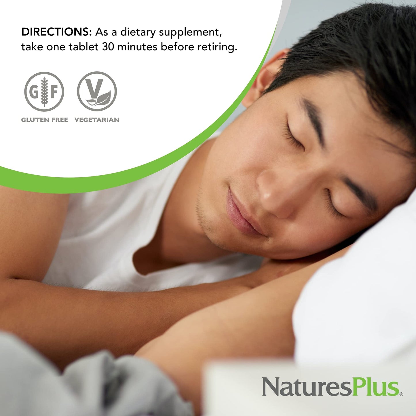 Natures Plus 3 mg Melatonin – Rapid & Sustained Release, 60 Bi-Layered Tablets