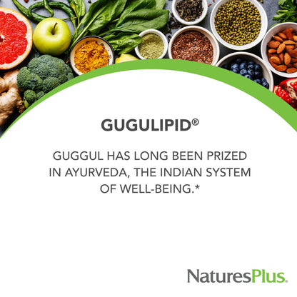 Natures Plus Gugulipid 1000 mg Extended Release - 30 Vegan Tablets