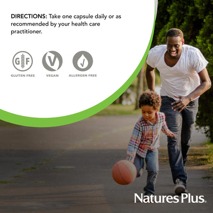 Natures Plus Turmeric 400 mg - 95% Curcumin | 60 Vegan Capsules