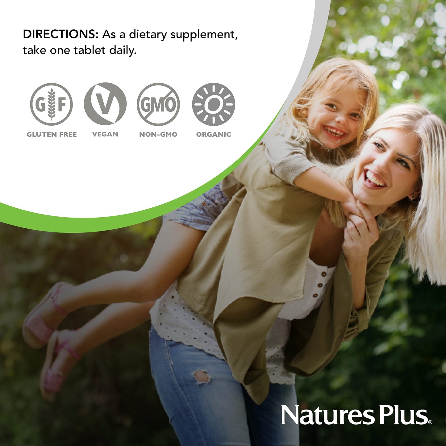 Natures Plus Source of Life Garden Organic Women's Multivitamin - 30 Vegan Tablets