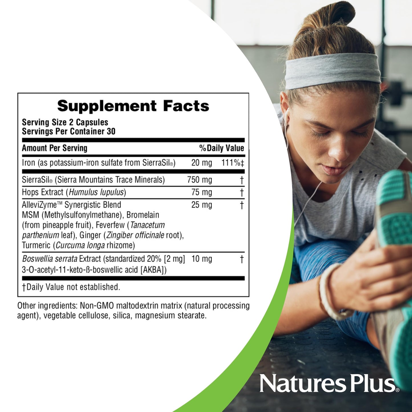 Natures Plus Ultra - Turmeric, Bromelain, MSM, Boswellia & Ginger - 60 Veg Caps