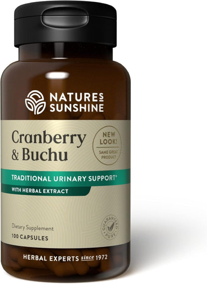 Nature's Sunshine Cranberry & Buchu Concentrate 100 Capsules | Urinary Health