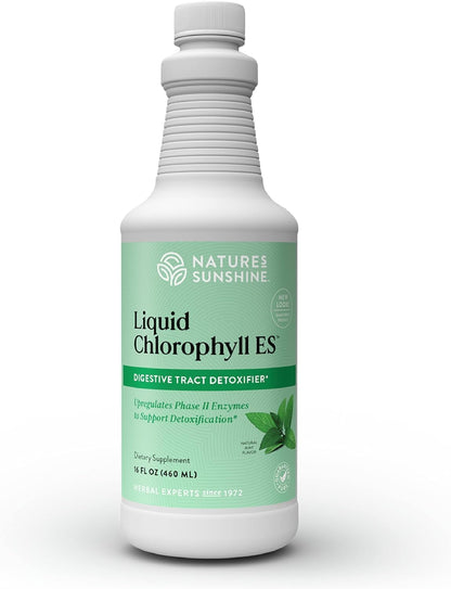 Nature's Sunshine Liquid Chlorophyll Extra Strength – Immunity & Detox (16 oz)