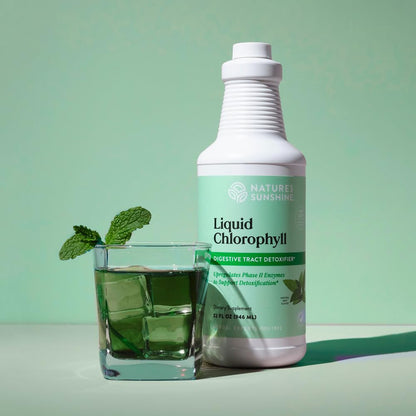 Nature's Sunshine Liquid Chlorophyll Extra Strength – Immunity & Detox (16 oz)