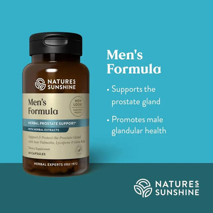Nature's Sunshine Men's Formula with Lycopene (60 Capsules) – Supports Male Glandular Health
