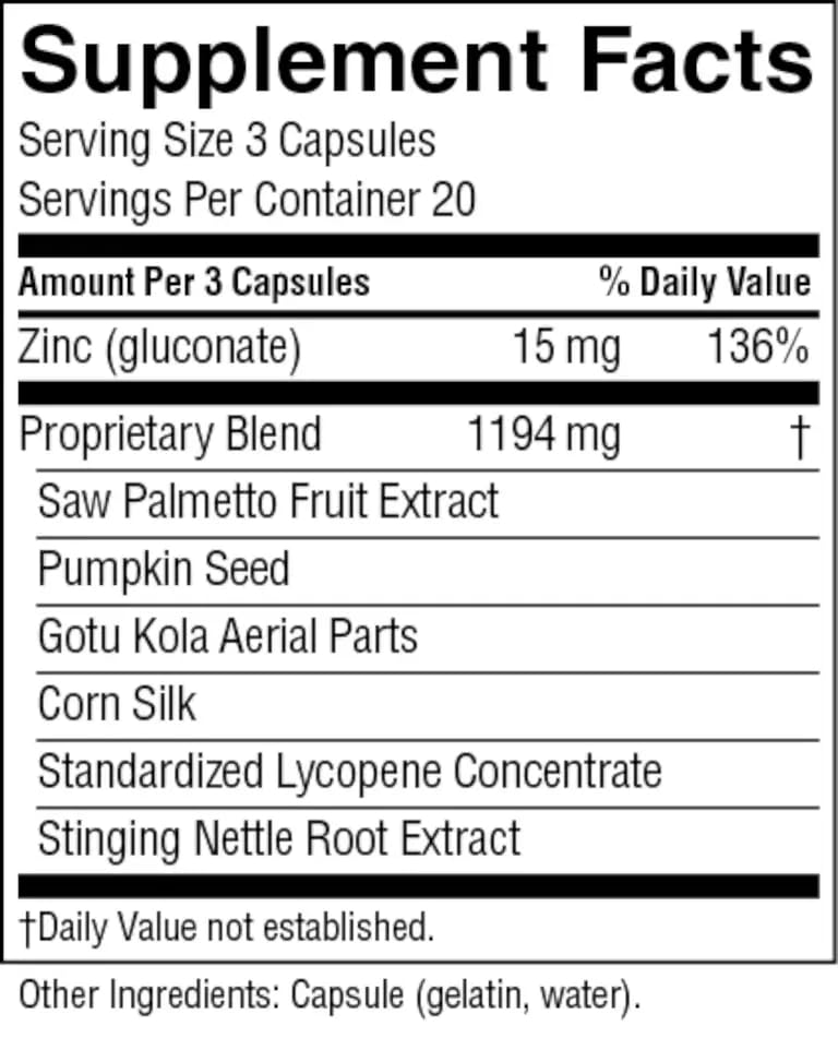 Nature's Sunshine Men's Formula with Lycopene (60 Capsules) – Supports Male Glandular Health