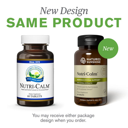 Nature's Sunshine Nutri-Calm – 60 Tablets | Natural Calm Support