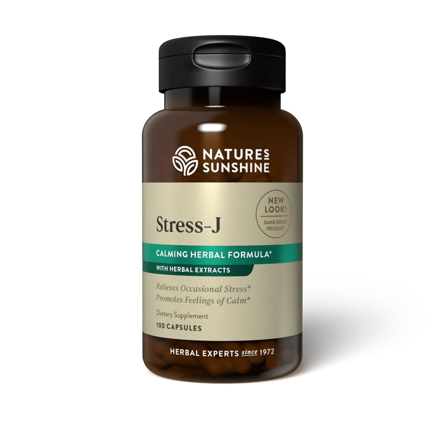 Nature's Sunshine Stress-J 100 Capsules | Nervous System Support & Stress Relief
