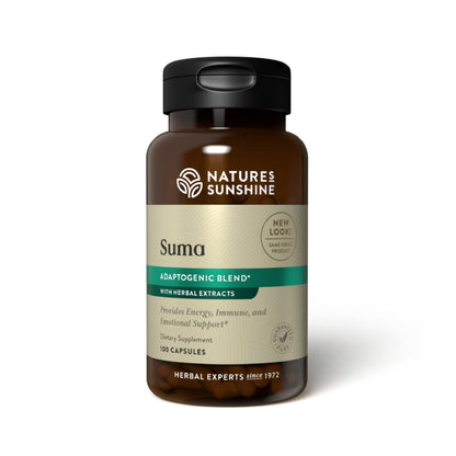 Nature's Sunshine Suma Combination, 100 Capsules | Immune Support & Energy with Six Adaptogenic Herbs