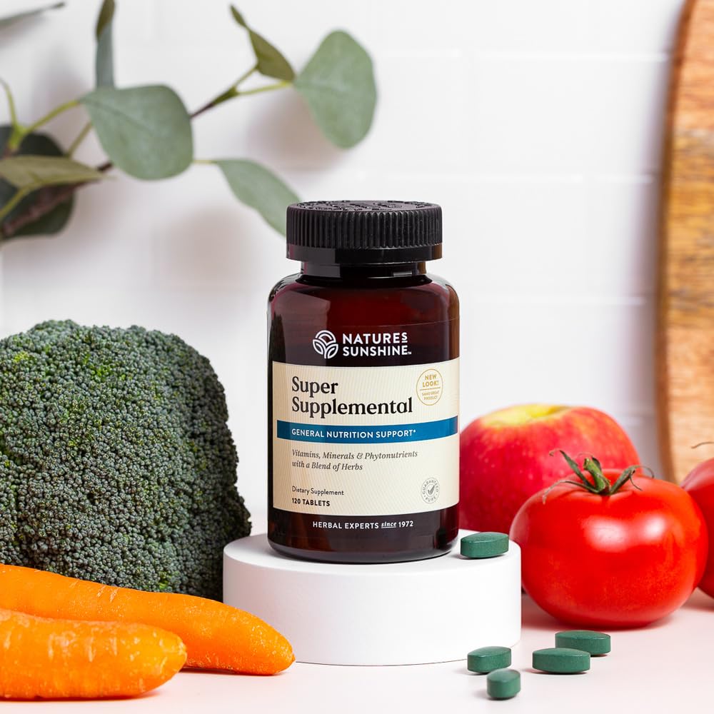 Nature's Sunshine Super Supplemental - Complete Multivitamin with Minerals & Antioxidants | 120 Tabs