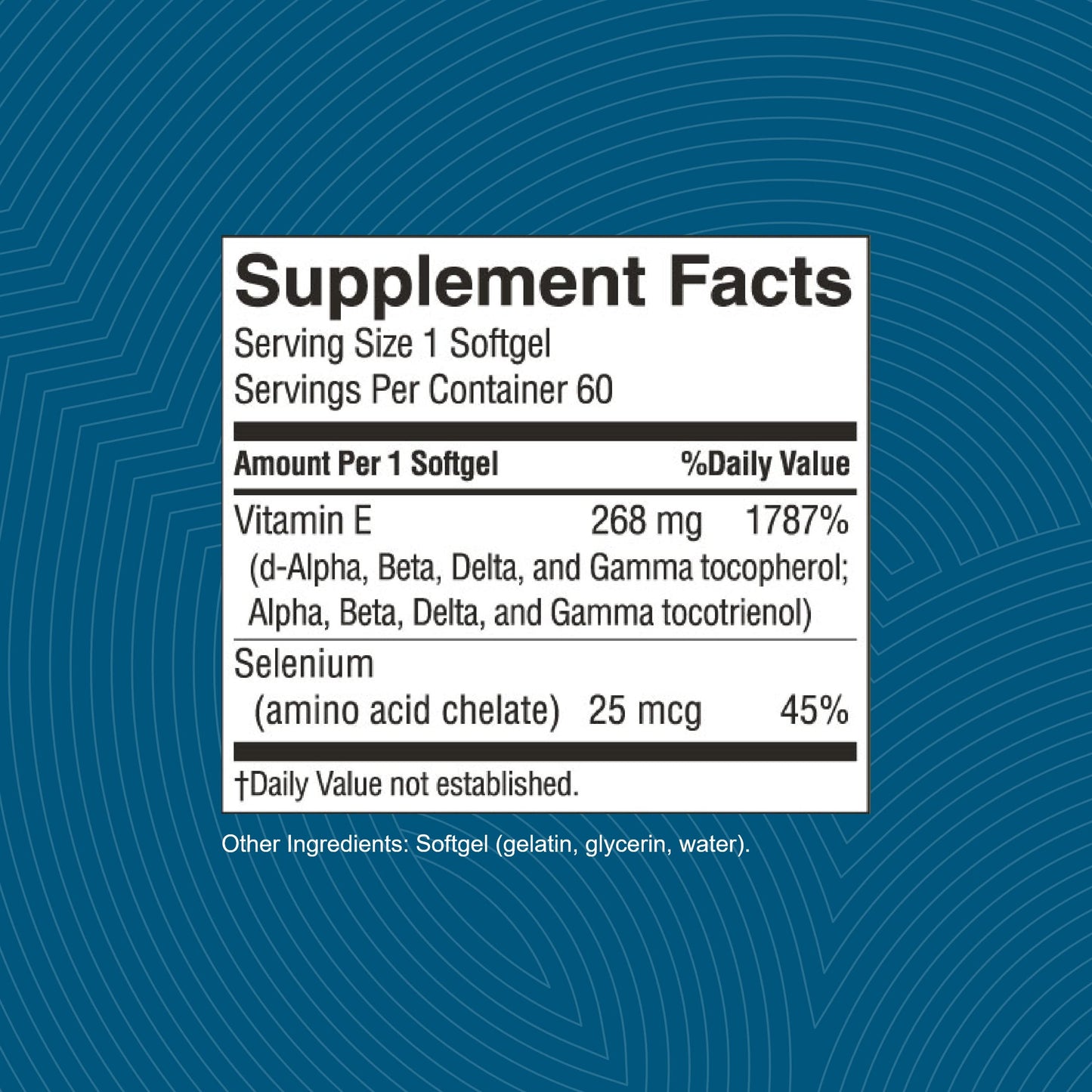 Nature's Sunshine Vitamin E Complete with Selenium | 60 Softgels – All Eight Vitamin E Molecules
