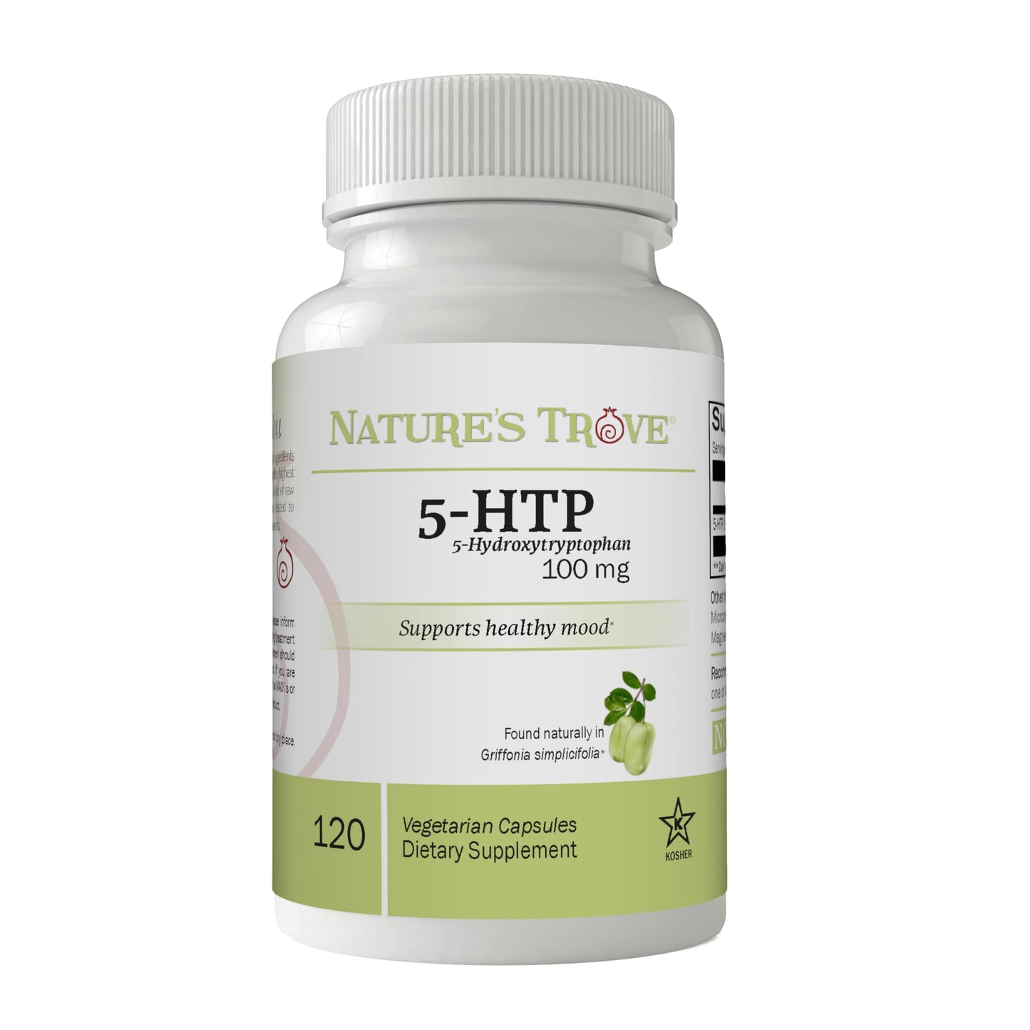 Nature's Trove 5-HTP 100mg | 120 Vegetarian Capsules