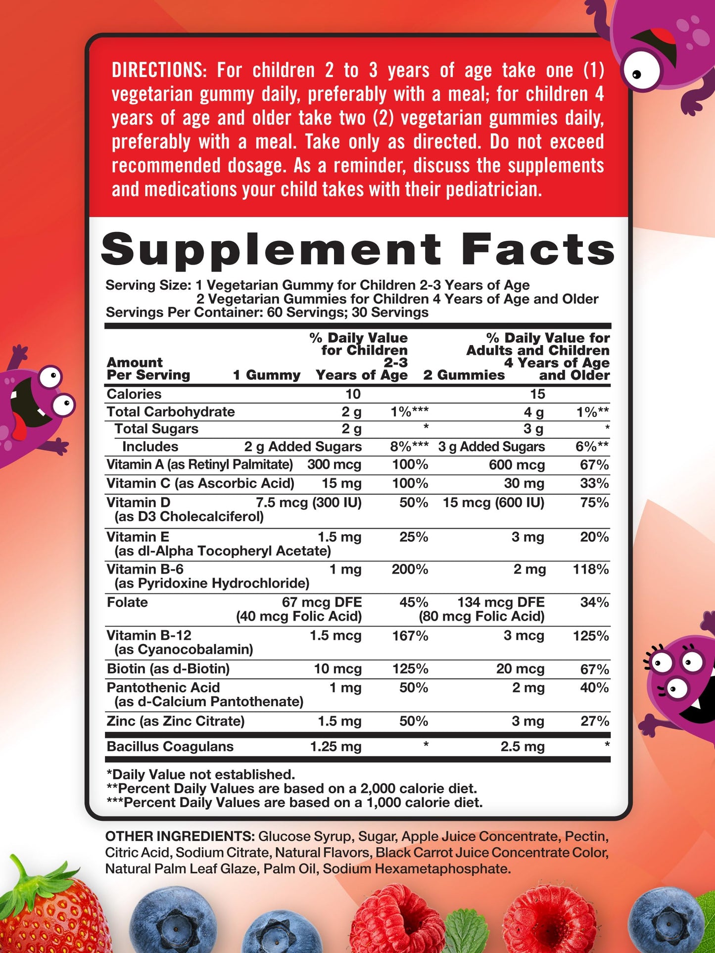 Nature's Truth Kids Multivitamin Gummies with Probiotics - Berry Punch (60 Count)