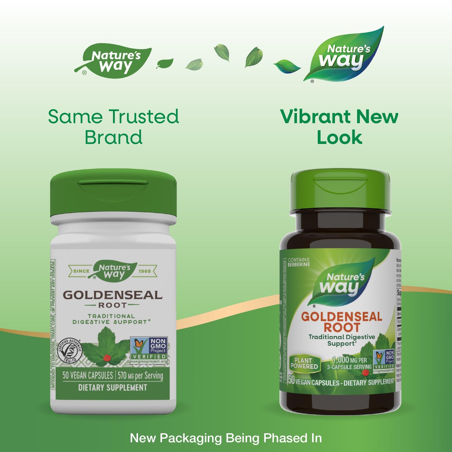 Nature's Way Goldenseal Root — Digestive Support, Berberine, 50 Caps