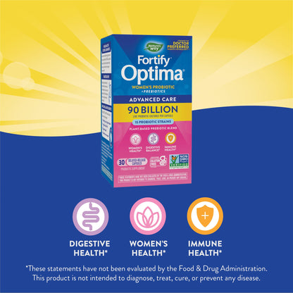 Nature's Way Primadophilus Optima Women's Probiotics 90B CFU - 30 Vegetarian Capsules