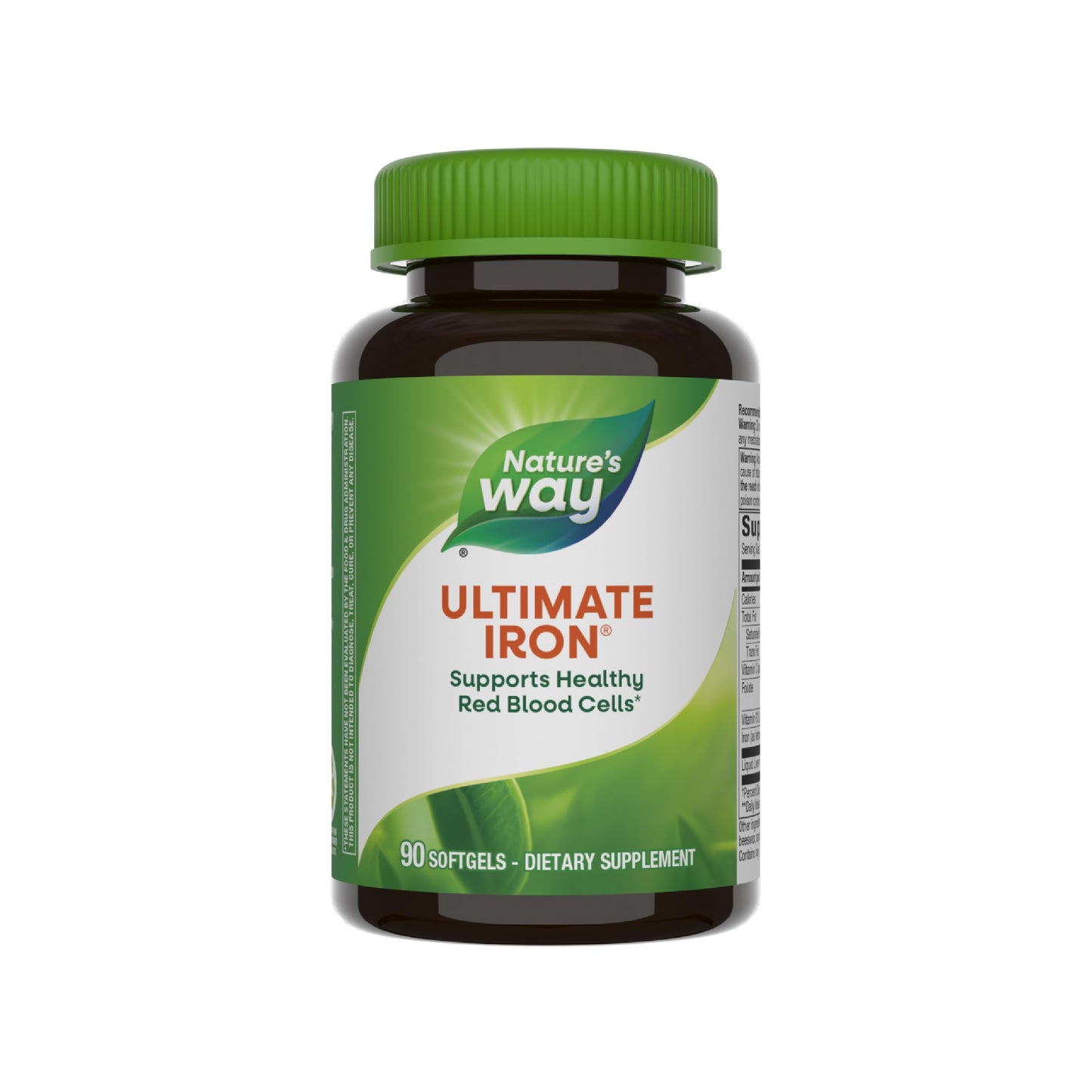 Nature's Way Ultimate Iron - Supports Healthy Red Blood Cells & Cellular Energy | 50 mg per 2-Softgel Serving | Gluten-Free | 90 Softgels
