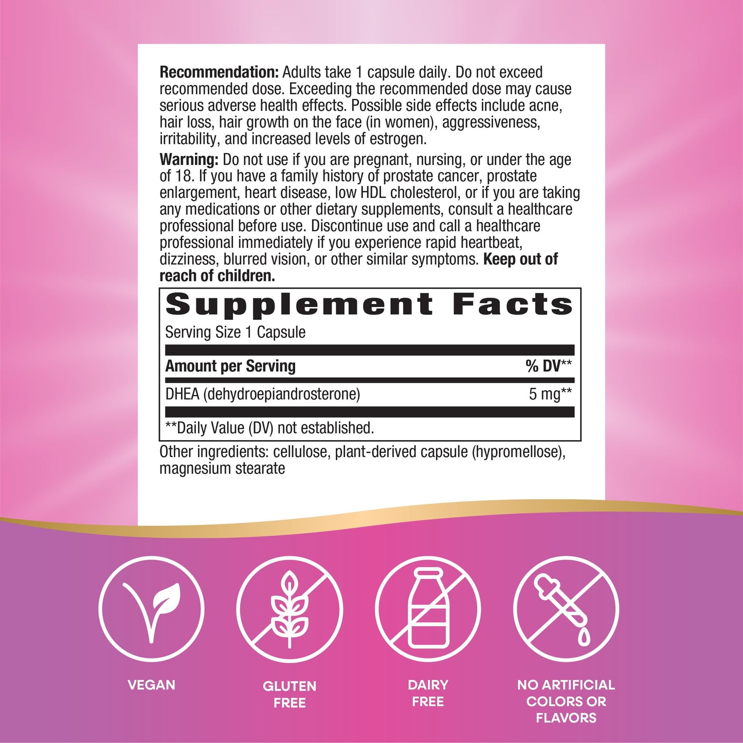Nature's Way Youthful You DHEA 5 mg - 2 Pack | Supports Healthy Aging & Hormone Production