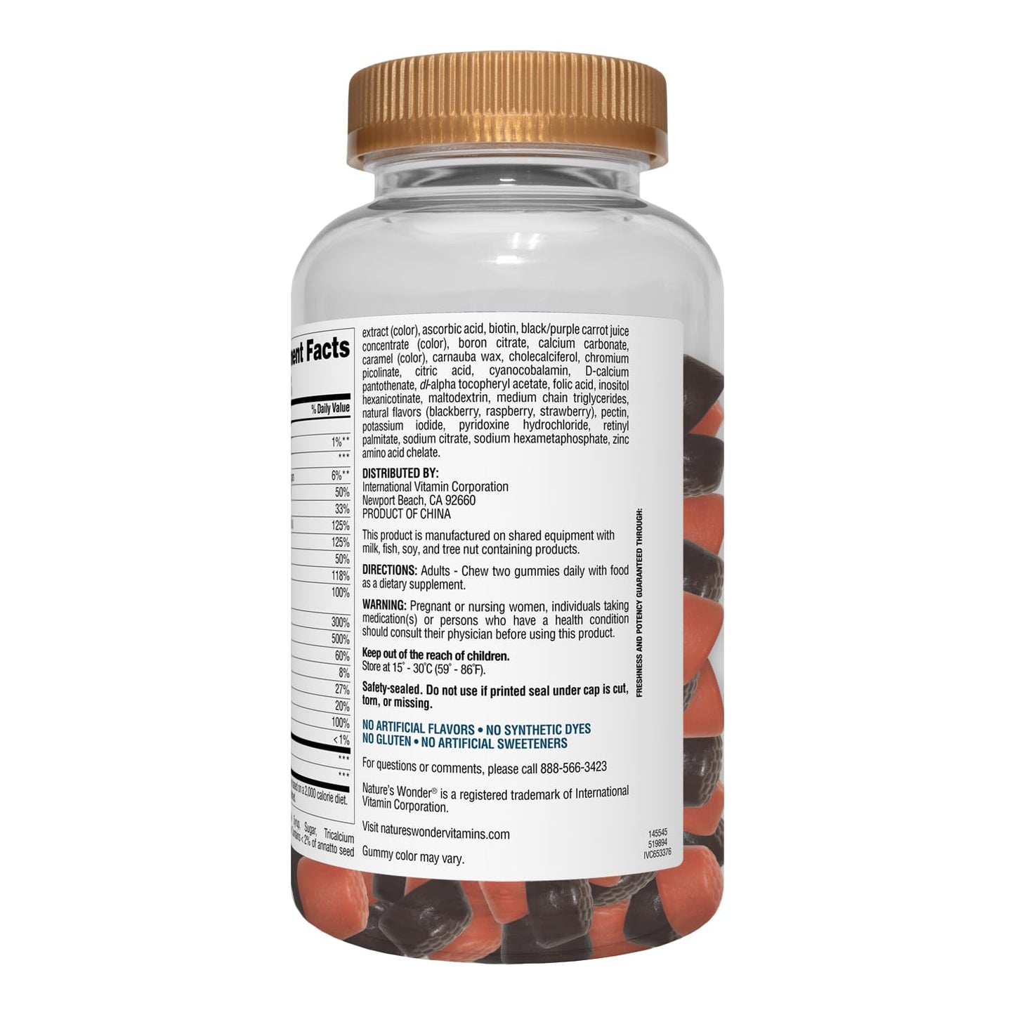 Nature's Wonder Women's Multivitamin Gummies – Energy, Metabolism & Immune Support | 150 Count (Pack of 2)