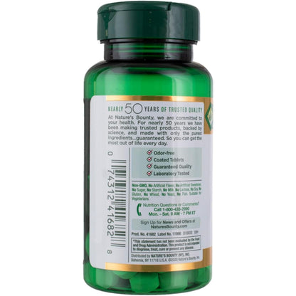 Nature's Bounty Garlic 2000 mg Odor-Free Tablets – 4 Pack (480 Total Tablets) | Heart Health Support